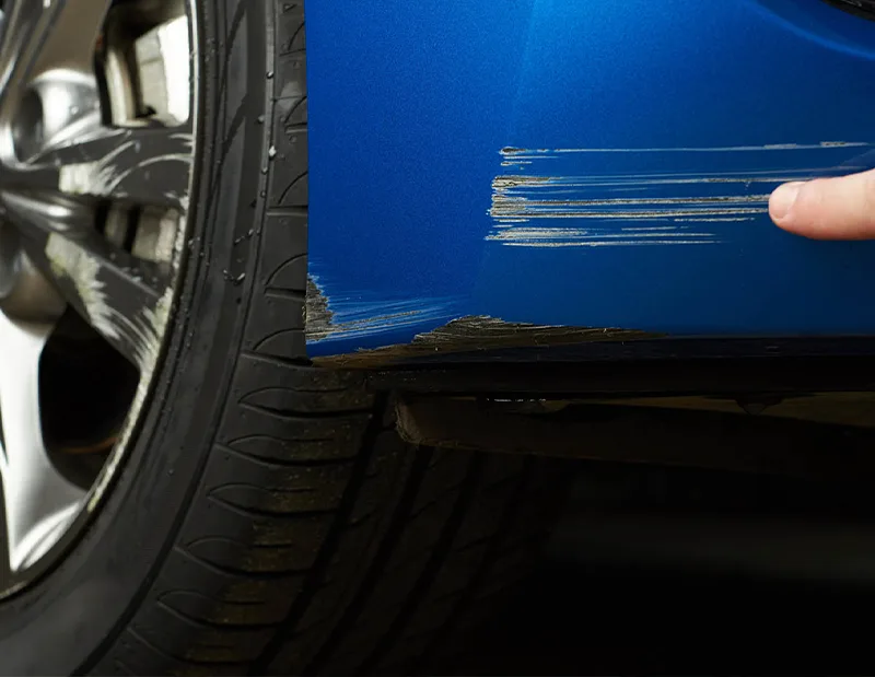 Car scratch and polishing