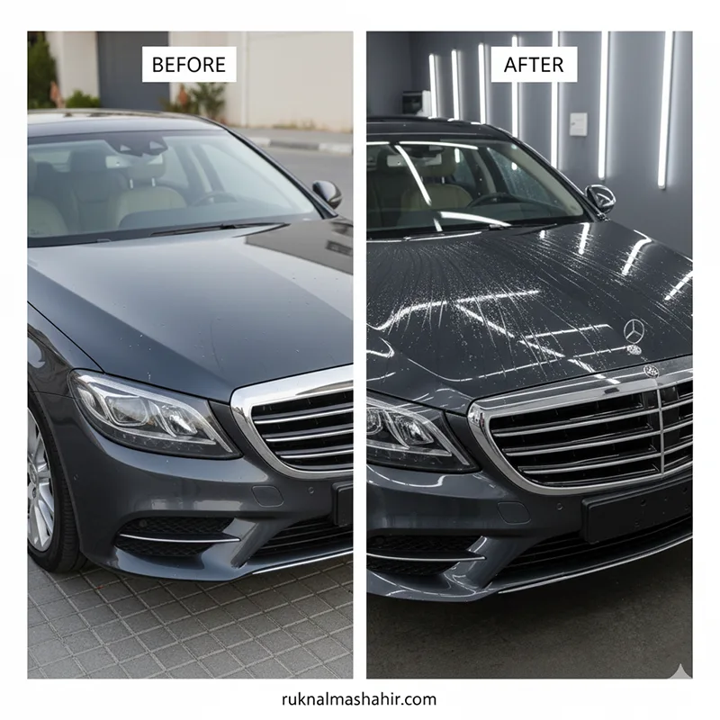 before after car coating