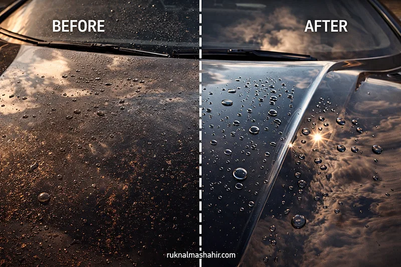 car coating before after
